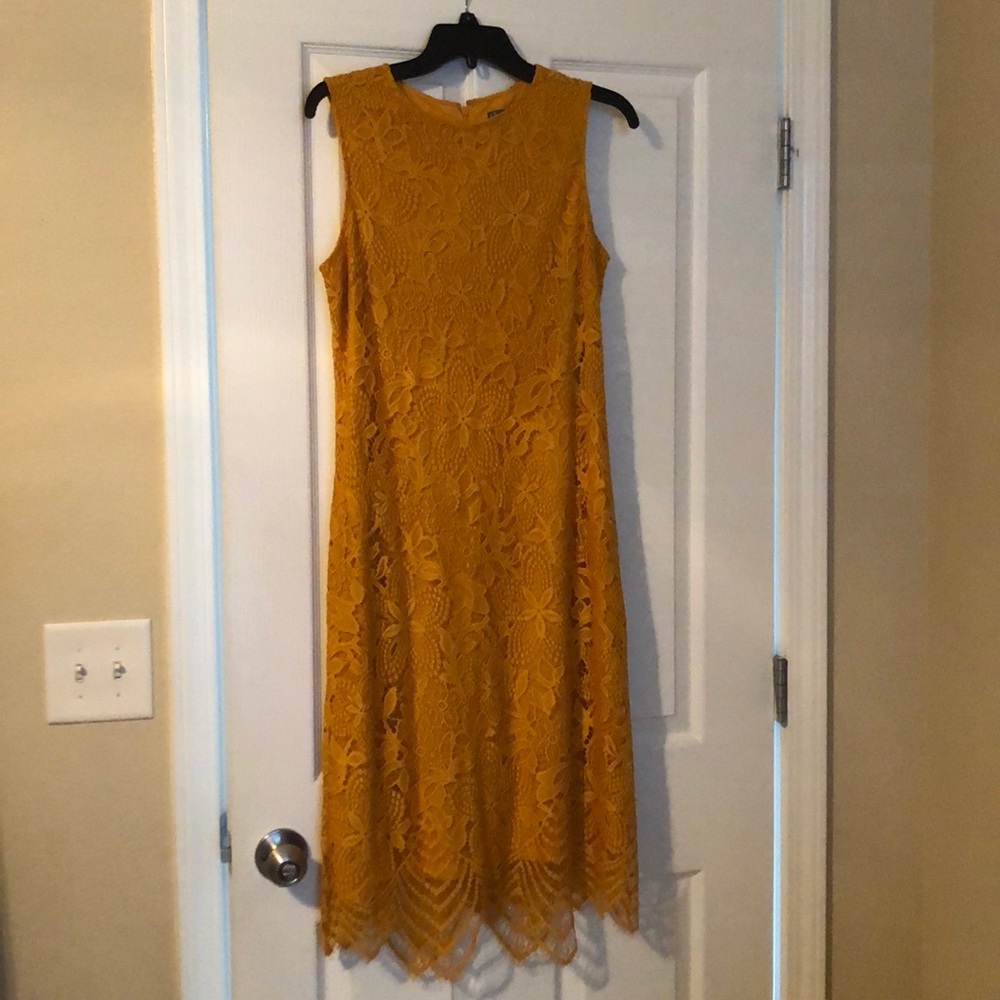 Lace Mustard Dress